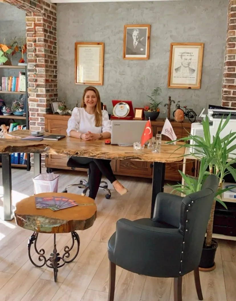 Founding principal Emine Çengelci in her office