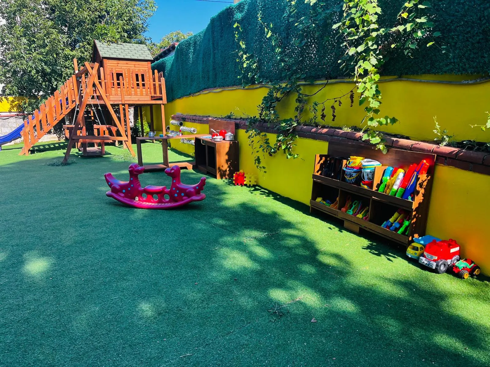 Play area in the school garden